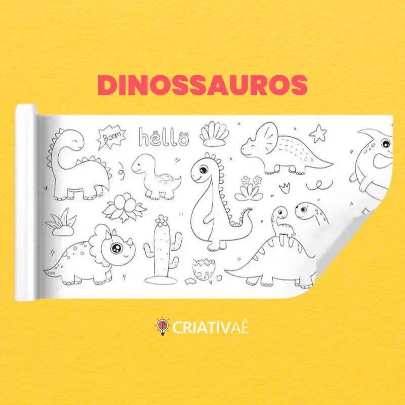 Bobina Criativa de Desenhos da Criativaê (3 Metros e mais de 1000 Desenhos Coláveis)