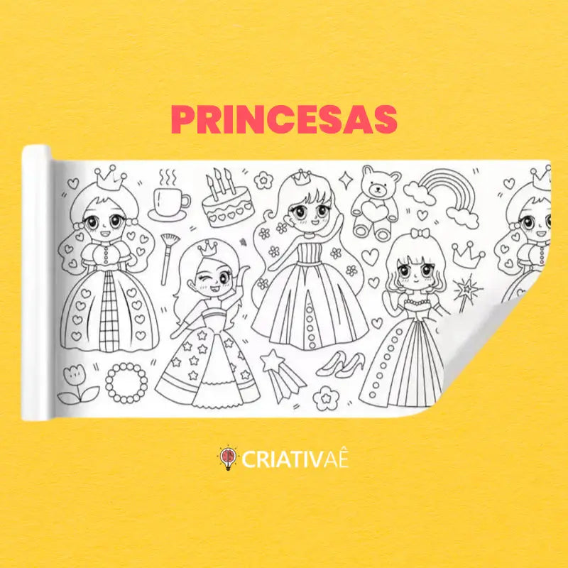 Bobina Criativa de Desenhos da Criativaê (3 Metros e mais de 1000 Desenhos Coláveis)