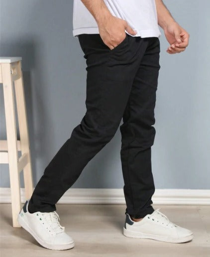 CALÇA RETA MASCULINA EM SARJA - KIT 4 UNIDADES