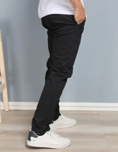 CALÇA RETA MASCULINA EM SARJA - KIT 4 UNIDADES