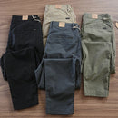 CALÇA RETA MASCULINA EM SARJA - KIT 4 UNIDADES