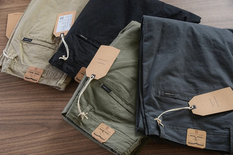 CALÇA RETA MASCULINA EM SARJA - KIT 4 UNIDADES