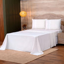 Jogo Lençol Queen 4 Peças 100% Algodão 400 Fios (Cor Palha)