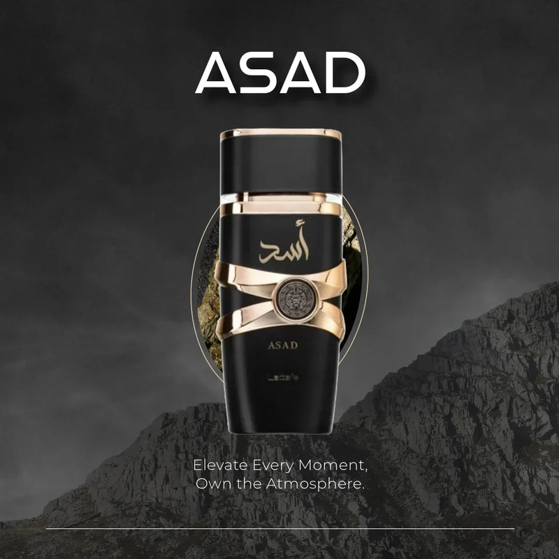 Kit 3 Perfumes Importados - Árabe Lattafa ASAD + 1 Million + Sauvage (100ml) - [NOVEMBRO BLACK]
